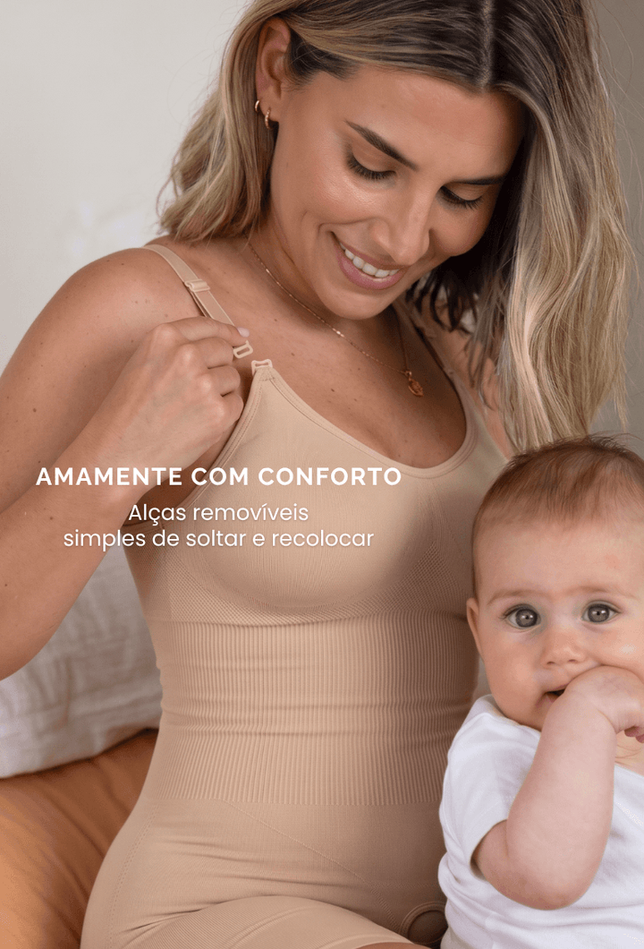 Macaquinho Bloom Modelador | Pós - Gestação | Alças Removíveis
